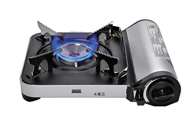 Maxsun Portable Gas Stove MS-7 (Silver) 11,500 BTU, Extreme High Power, Camp Stove, w/Carrying Case - Image 1